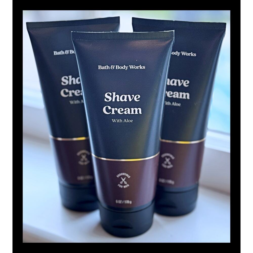 Bath & Body Works 6 oz Men’s Grooming Shave Cream with Aloe x3 - Picture 3 of 4